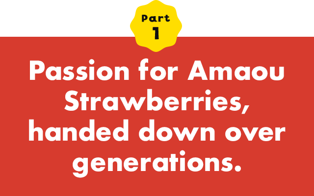 Part 1 Passion for Amaou Strawberries, handed down over generations.Chasing one’s dreams through work.