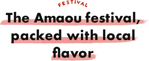 The Amaou festival, packed with local flavor
